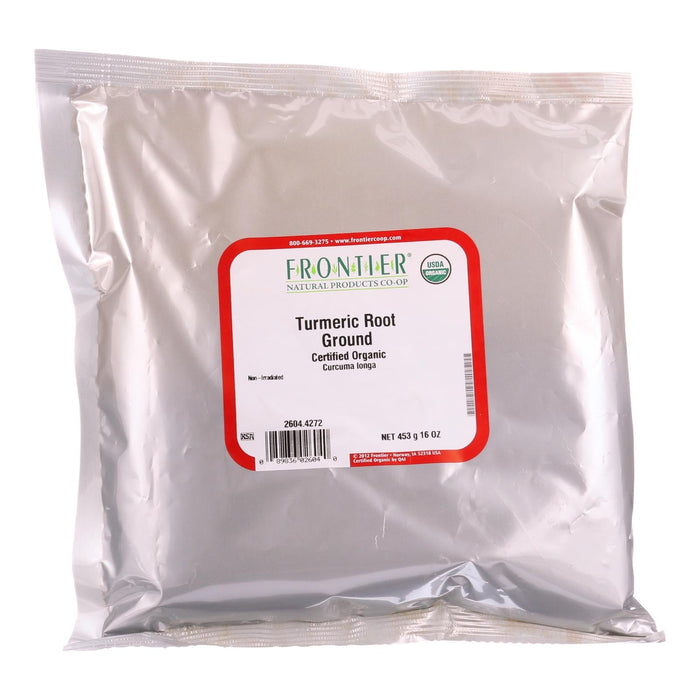 Frontier Herb - Organic Turmeric Root Powder 1 lb | Ground Turmeric |