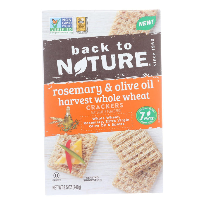 Back To Nature Rosemary & Olive Oil Crackers (Pack of 12 - 8.5 Oz.)