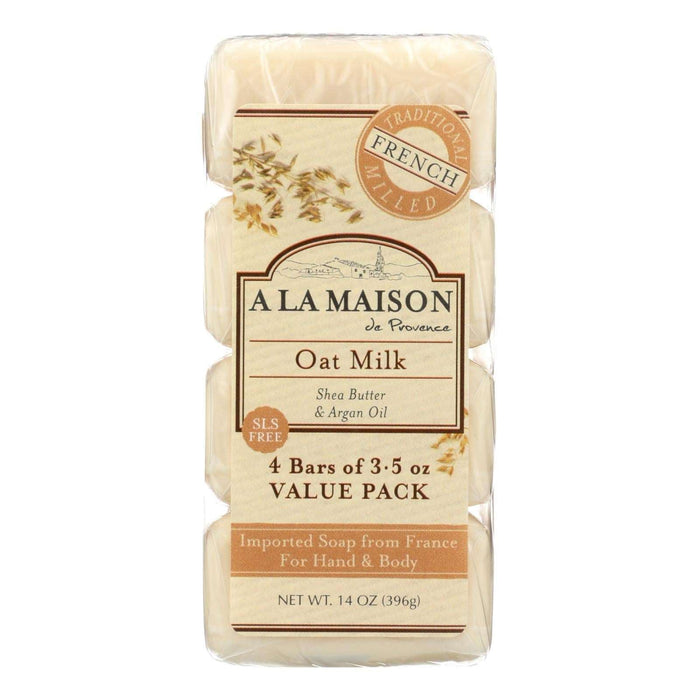 A La Maison Oat Milk Nourishing Bar Soap (Pack of 4)