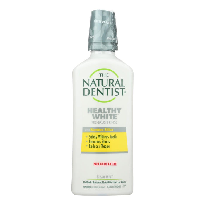 Natural Dentist Pre-Brush Rinse - Whitening - Clean Mint - 16.9 Fl Oz