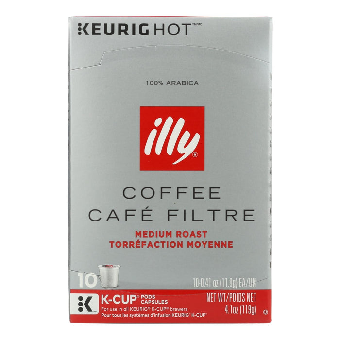 illy Caffe Red Medium Roast K-Cups - Pack of 6, 10 Count