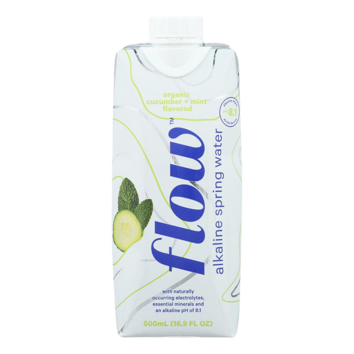 Flow Spring Water AlkaCucMint 12 x 500ml Pack