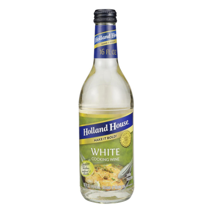 Holland House White Cooking Wine - Case of 12 - 16 Fl Oz