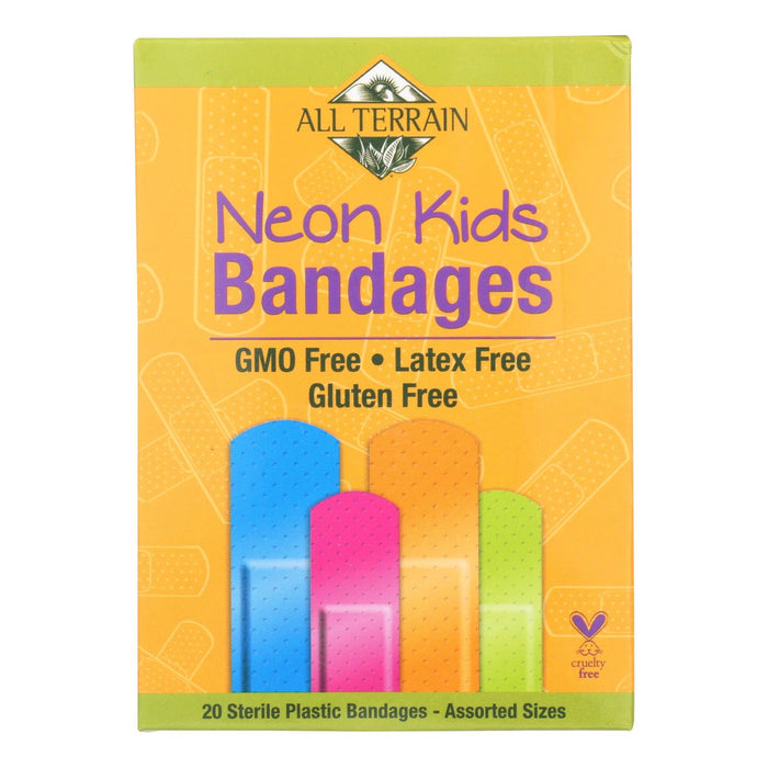 All-Terrain Neon Assorted Kids Bandages (Pack of 20)