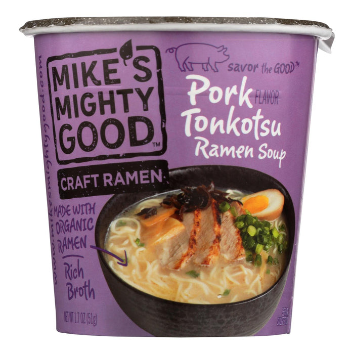 Mike's Mighty Good Tonkotsu Pork Ramen Soup, Pack of 6 - 1.7 Oz.