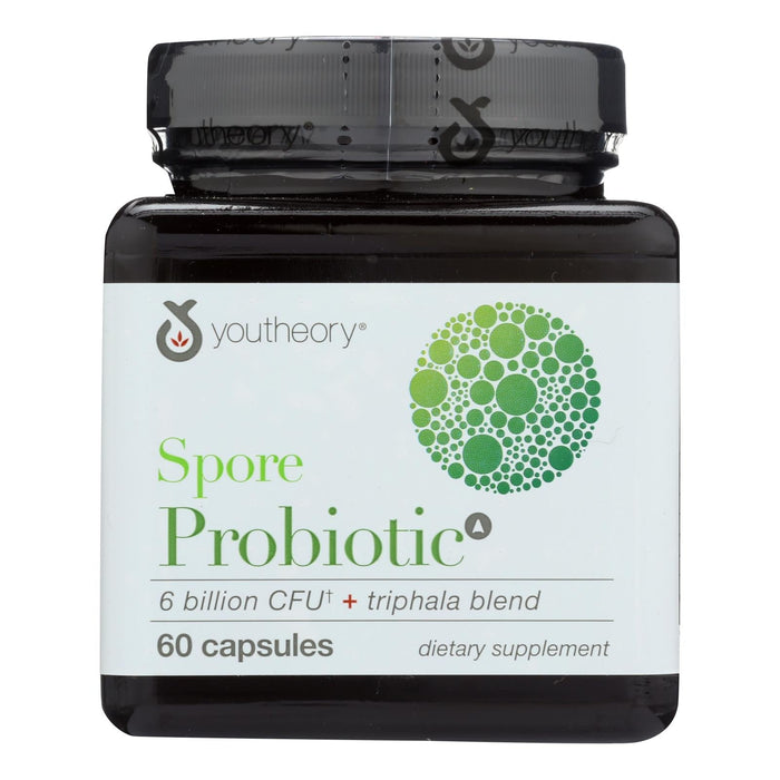 Youtheory Spore Probiotic Advanced, Supports Immune and Digestive Health (60 Capsules)