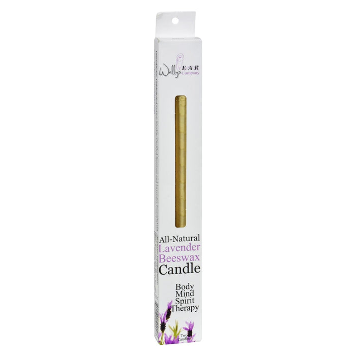 Wally's Natural Products Beeswax Candles - Lavender Indulgence, Pack of 2