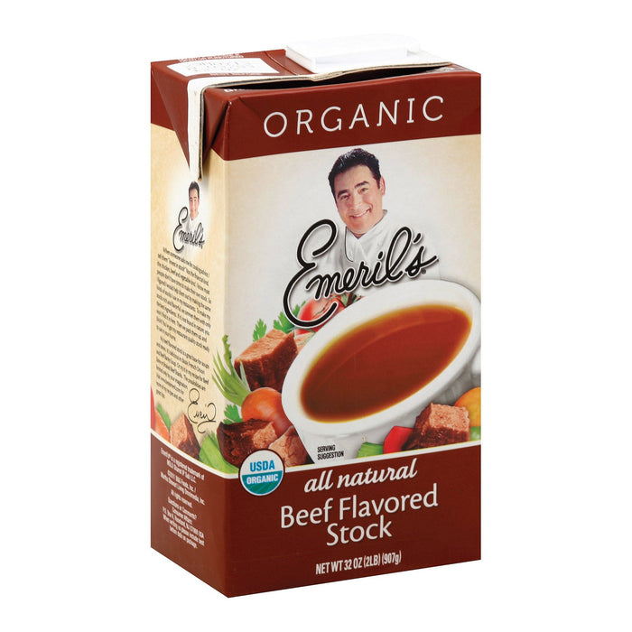 Emeril's Organic Beef Stock | 6 Pack of 32 Oz. Rich, Savory Flavor