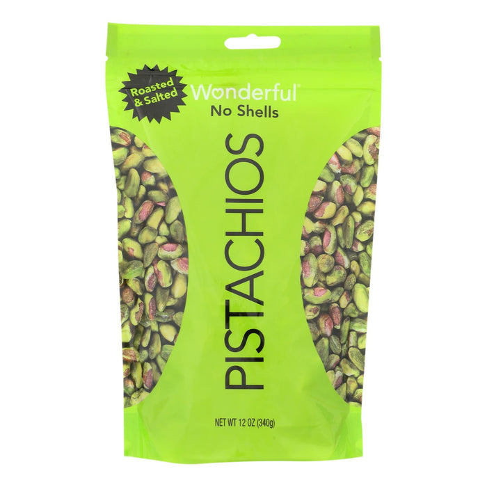 Wonderful Pistachios Roasted & Salted, 12 oz Bags (Pack of 12)