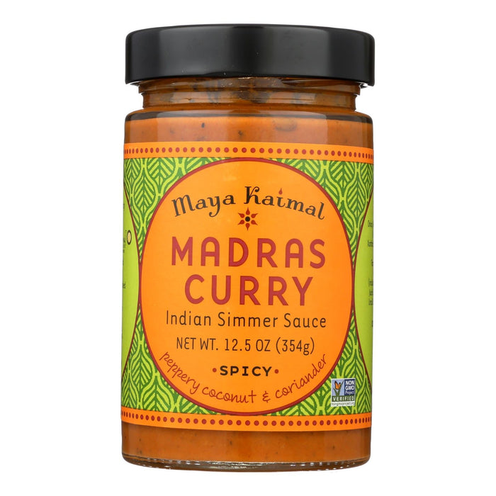 Maya Kaimal Madras Curry Simmer Sauce, 12.5 Oz. (Pack of 6)