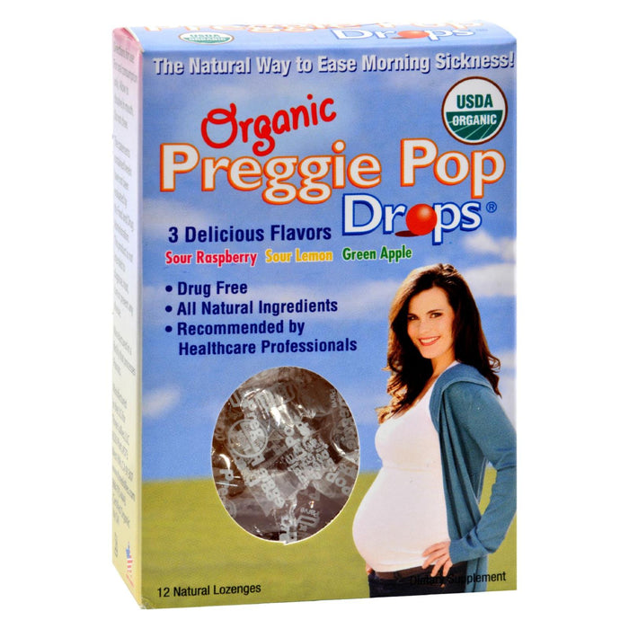 Three Lollies Preggie Pop Drops - 12 Organic  Drops