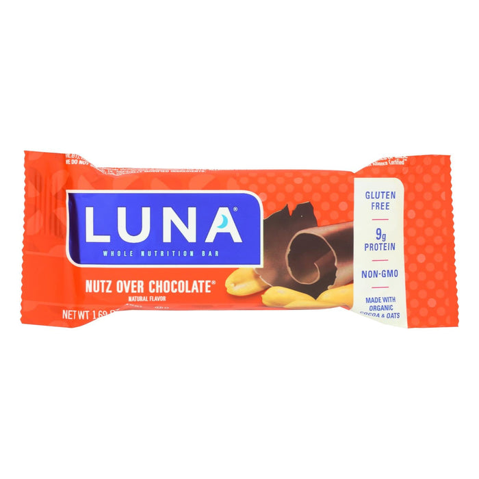 Clif Bar Luna Organic Nut Over Chocolate (15 Individually Wrapped Bars)