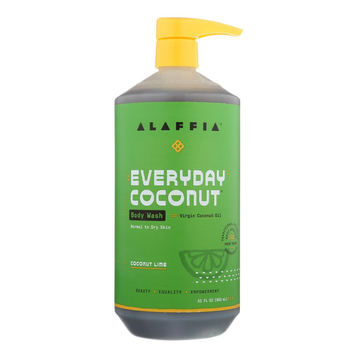 Alaffia Everyday Body Wash - Coconut & Lime - 32 Fl Oz