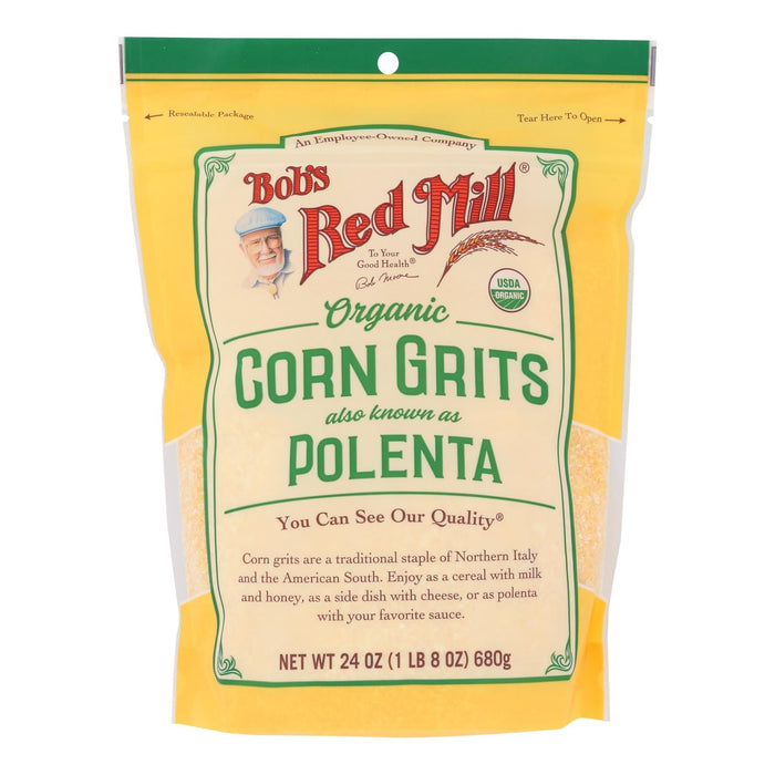 Bob's Red Mill Corn Grits Polenta, Gluten-Free, Non-GMO, Kosher, 24 Oz (Pack of 4)