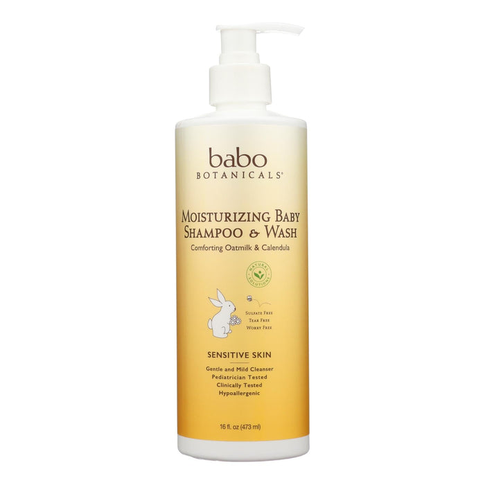Babo Botanicals Baby Shampoo and Wash: Gentle Oatmeal Goodness (16 Oz)