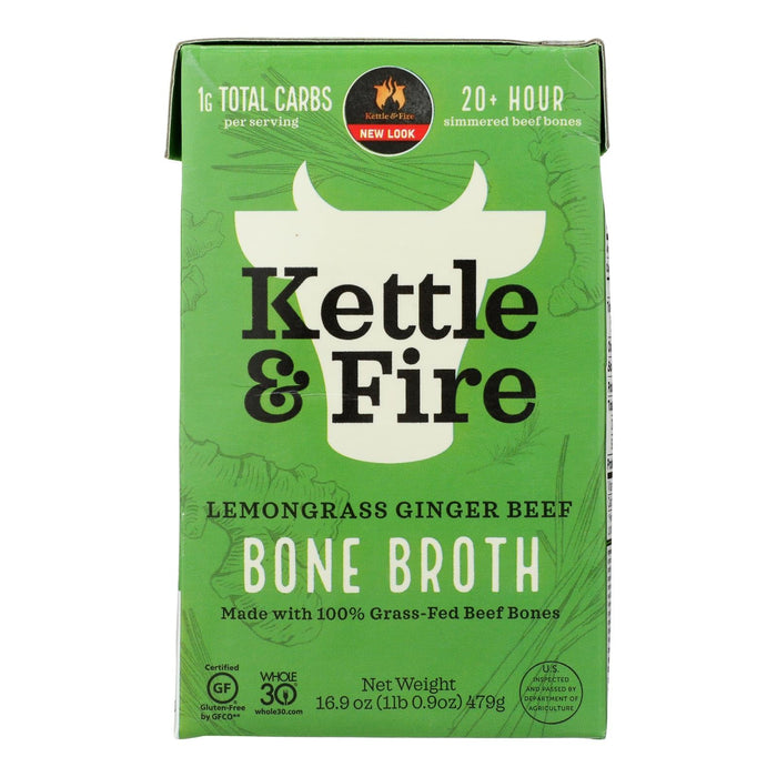 Kettle & Fire Bone Broth Beef Pho - 16.9 Fl. Oz. (Pack of 6)