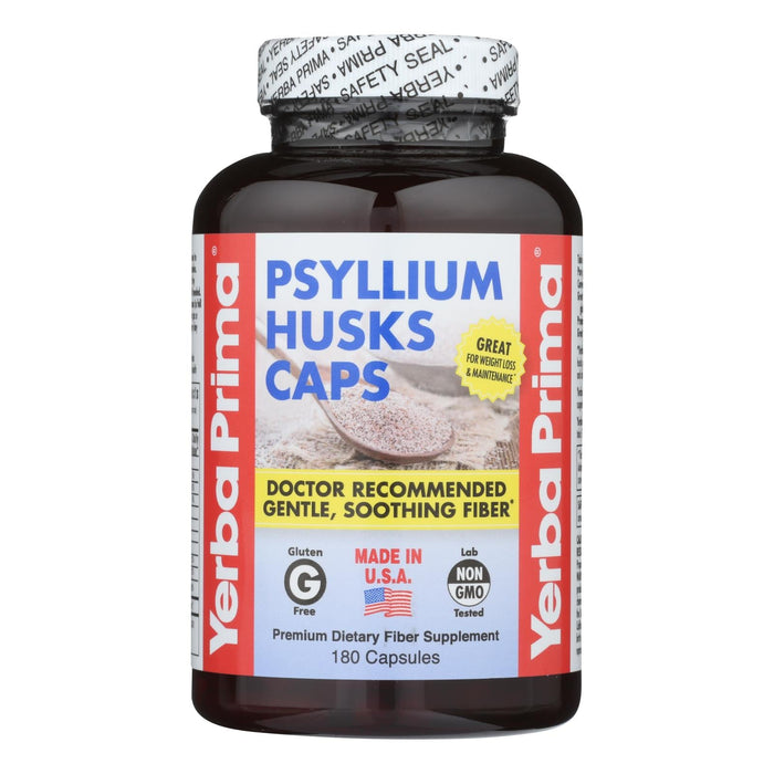 Yerba Prima Psyllium Husks Caps - 180 Capsules