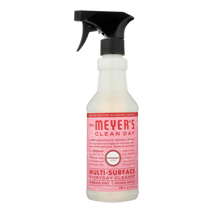 Mrs. Meyer's Clean Day Multi-Surface Cleaner, Refreshing Peppermint Scent (Pack of 6 - 16 Fl Oz Bottles)