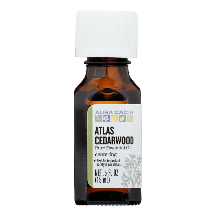 Aura Cacia Atlas Cedarwood Essential Oil, 0.5 Fl Oz