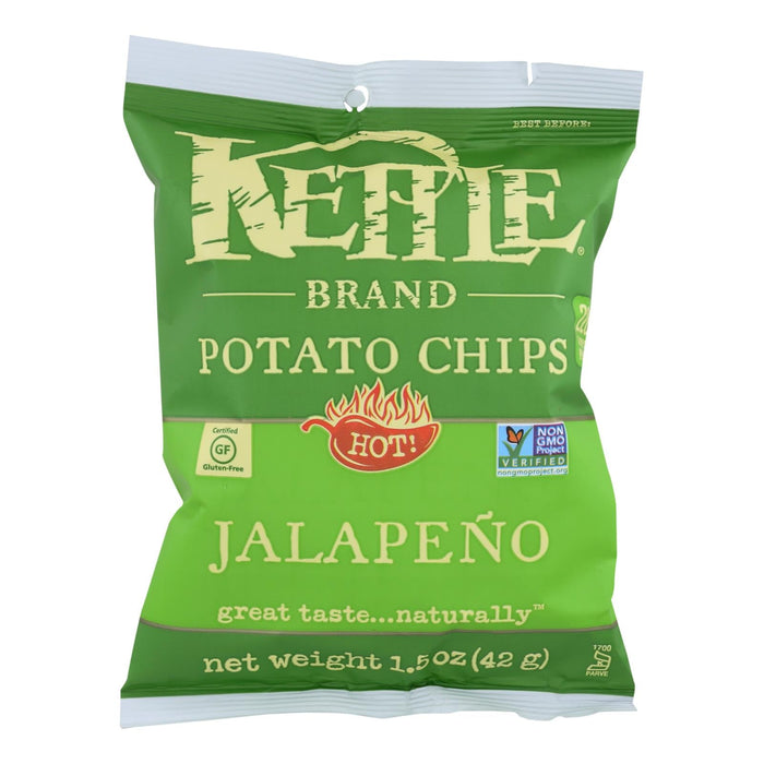 Kettle Brand Jalapeno Hot Potato Chips - Pack of 24