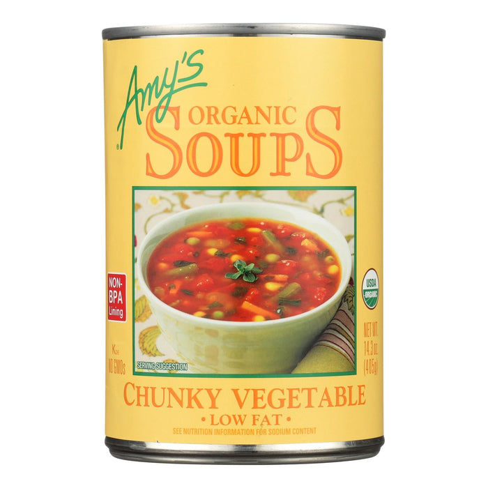 Amy's Organic Chunky Vegetable Soup, 14.3 oz (Pack of 12)