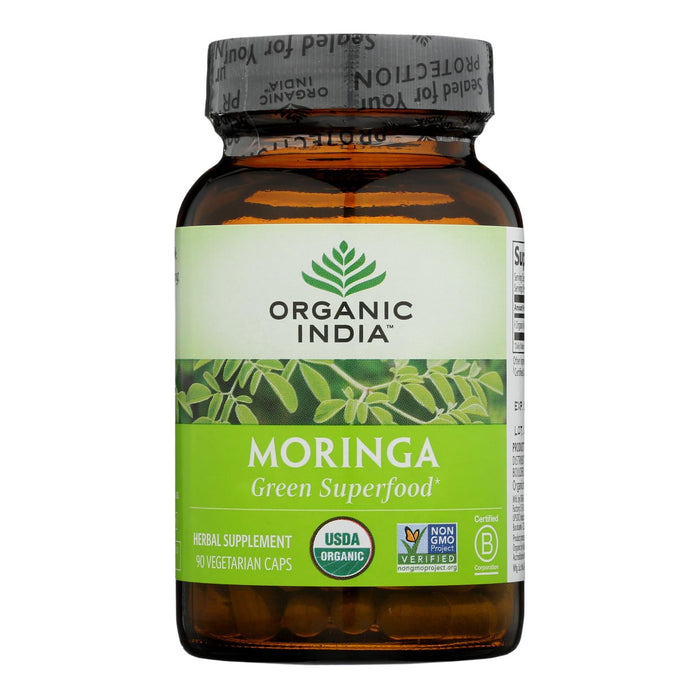 Organic India Moringa: 90 Vcaps for Enhanced Well-being