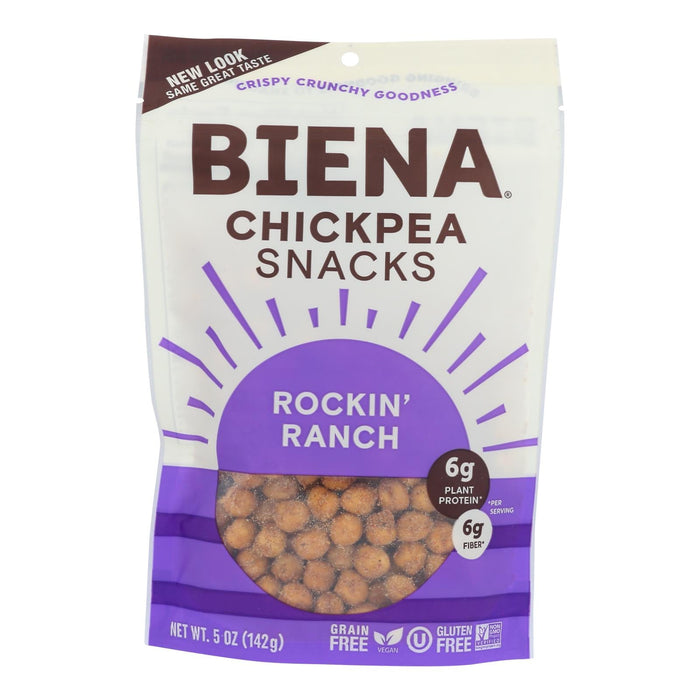 Biena Chickpea Snacks: 8-Pack of 5 Oz. Rockin' Ranch