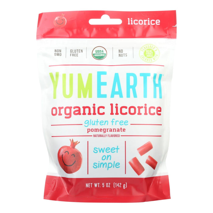 Yumearth Organics Pomegranate Licorice Snack Bites (Pack of 12) - 5 Oz. Each