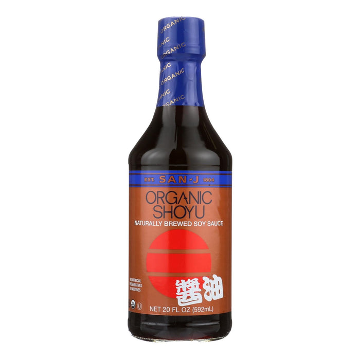 San-J Organic Soy Sauce: Pack of 6, 20 Fl Oz Bottles