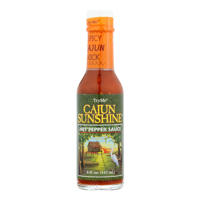 Try Me Cajun Sunshine Hot Pepper Sauce (Pack of 6 - 5 Oz.)