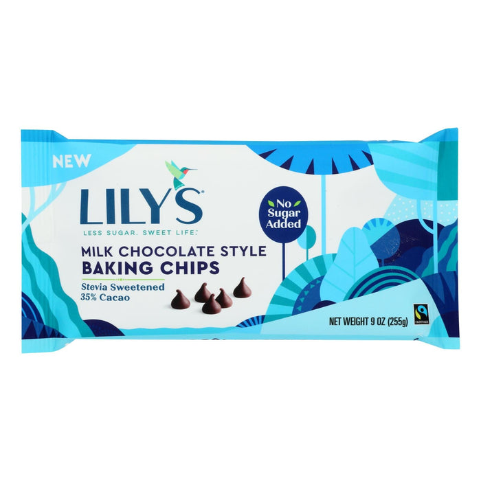 Lily's Sweets 9 Oz. Milk Chocolate Baking Chips (Pack of 12)