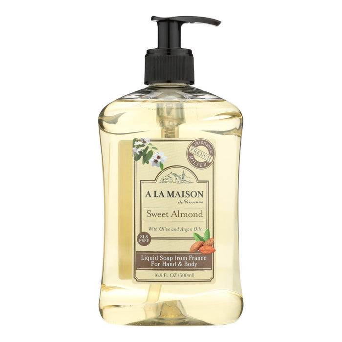 A La Maison French Liquid Soap Sweet Almond, 16.9 Fl Oz