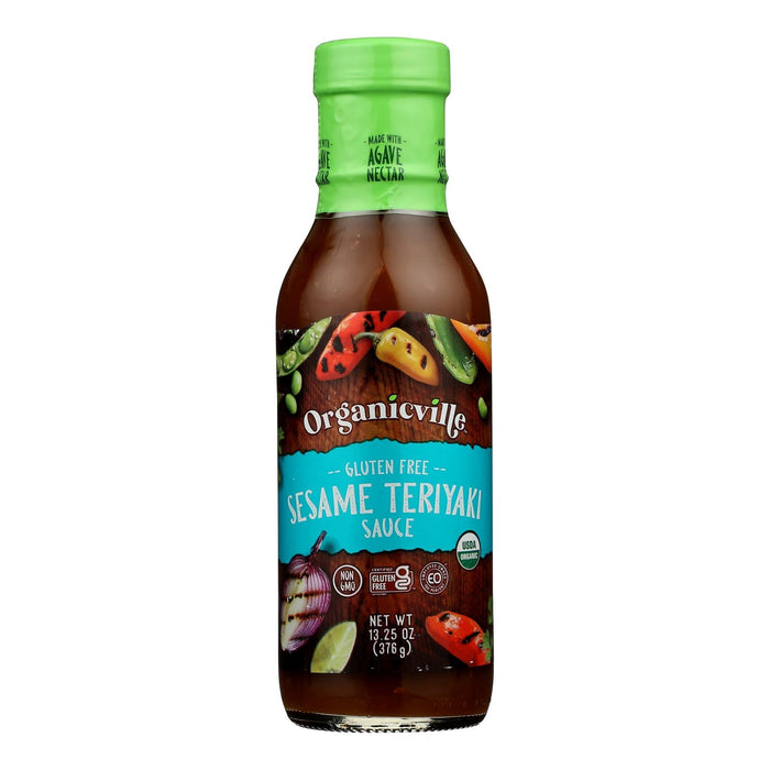 Organicville Teriyaki Sauce, Pack of 6 x 13.25 Oz., Gluten-Free