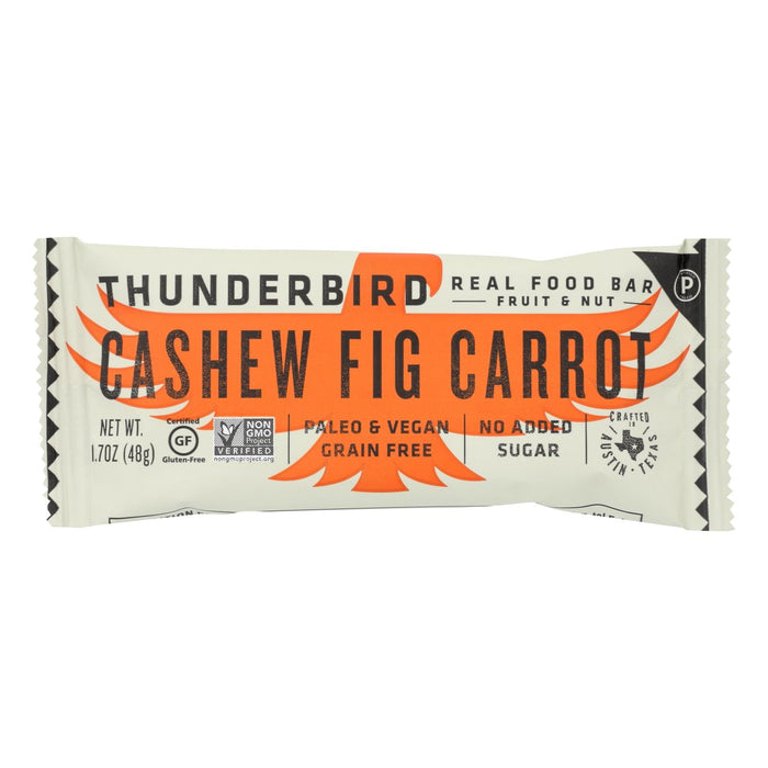 Thunderbird Bar Cashew Fig Carrot, 1.7 Oz. (Pack of 12)