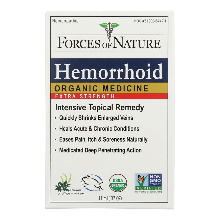 Forces Of Nature - Organic Hemorrhoid Control - 11ml Extra Strength