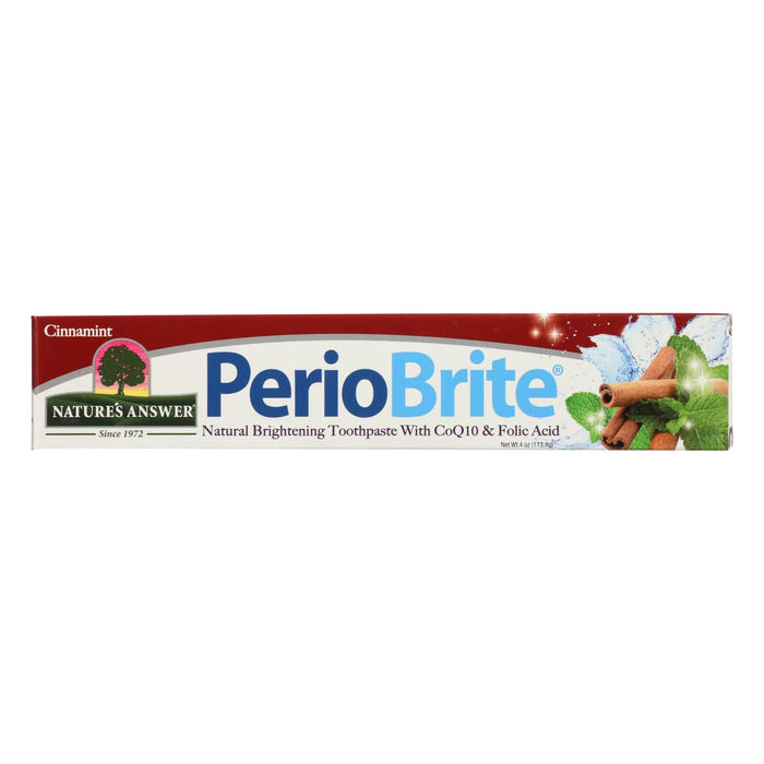Nature's Answer PerioBrite Cinnamon Flavor Toothpaste - 4 Oz