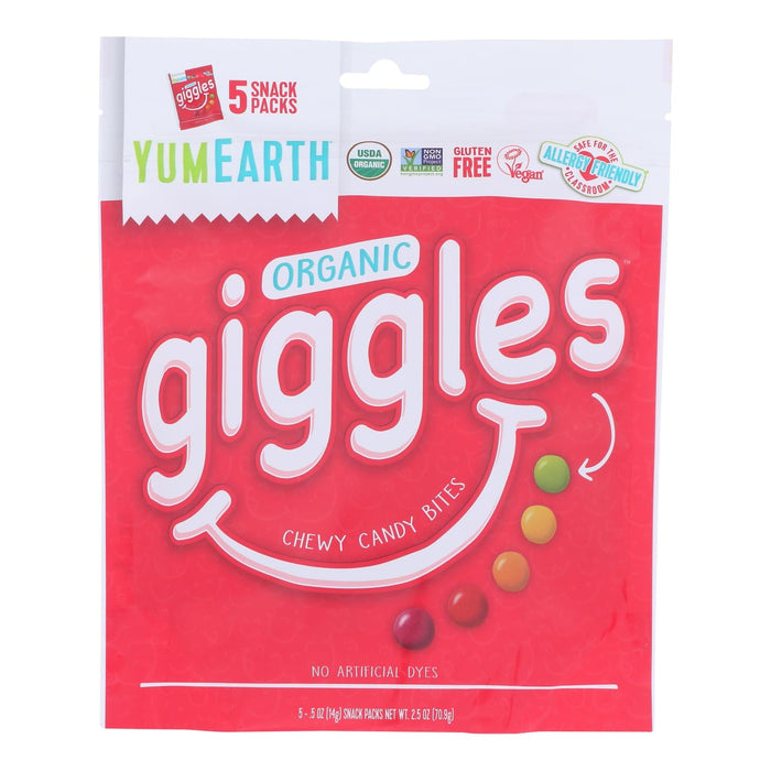 YumEarth Giggles Organic Sour Brite Candy (Pack of 12 - 5.5 oz.)