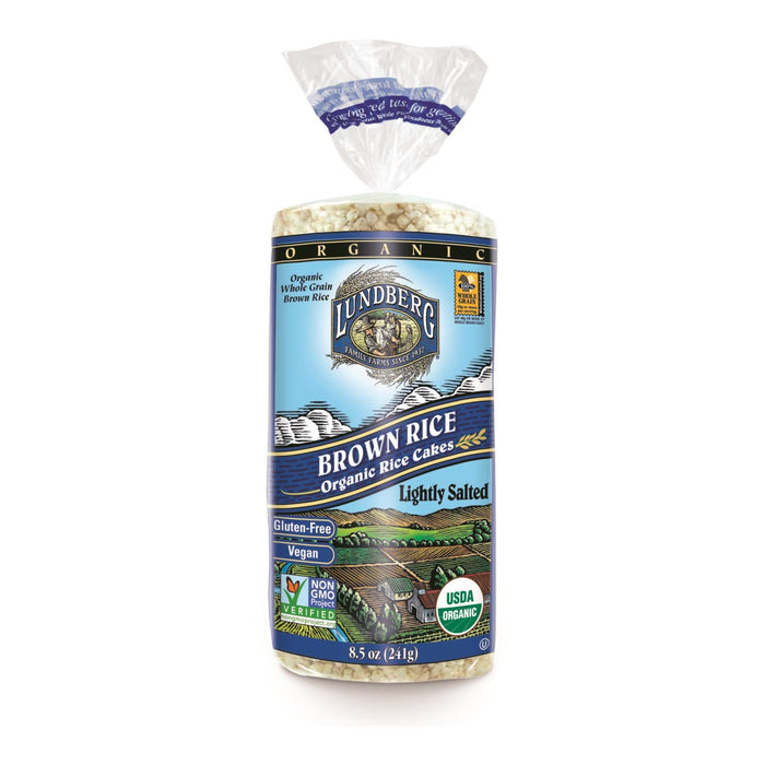 Lundberg Family Farms Brown Rice Cakes with Sea Salt (6 Pack, 8.5 Oz. Each)