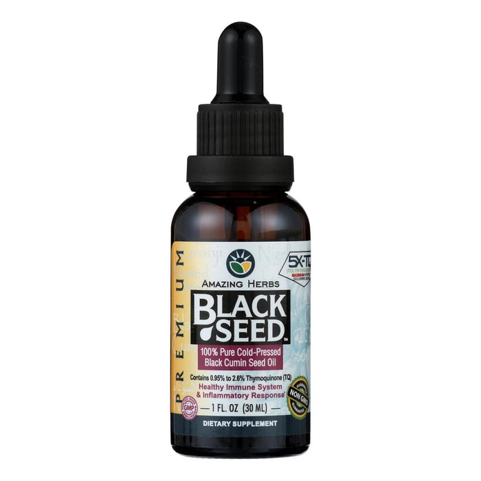 Amazing Herbs Black Seed Oil, 1 Fluid Ounce, Cold-Pressed