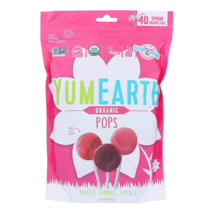 YumEarth Easter Fruit Pop All Natural Juice Lollipops 8.73 Oz (Pack of 18)