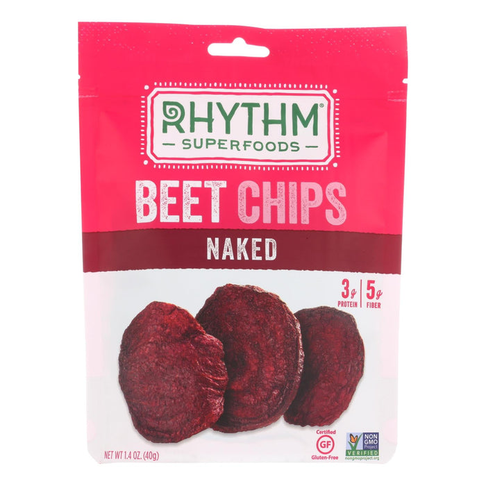 Rhythm Superfoods Naked Beet Chips - 1.4 Oz. (Pack of 12)