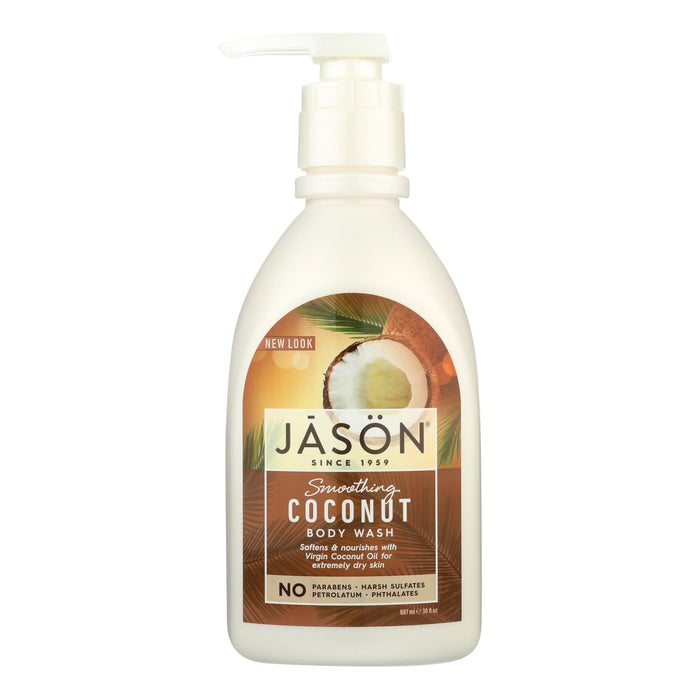 Jason Natural Body Wash - Smoothing Coconut, 30oz