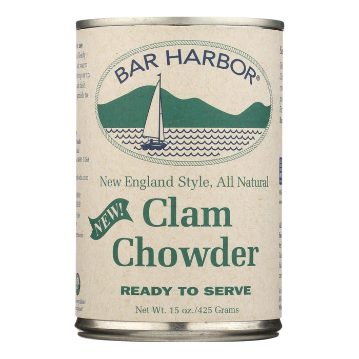 Bar Harbor Ready-to-Serve Clam Chowder (15 Oz. Cans, Case of 6)