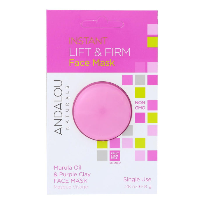 Andalou Naturals Instant Lift & Firm Marula Oil & Clay Face Mask (Pack of 6 - 0.28 Oz)