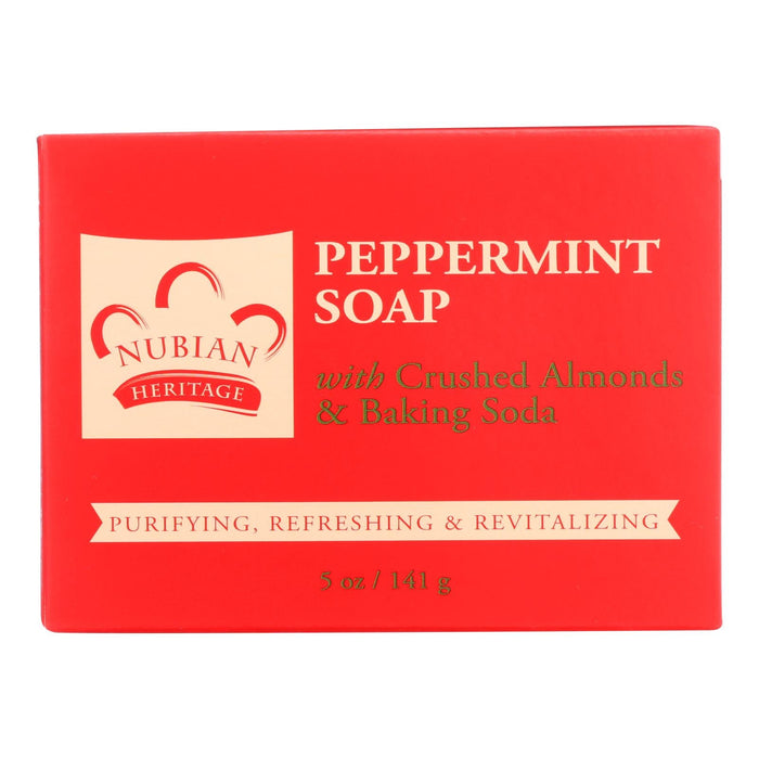 Nubian Heritage Refreshing and Invigorating Peppermint Bar Soap (5 Oz.)