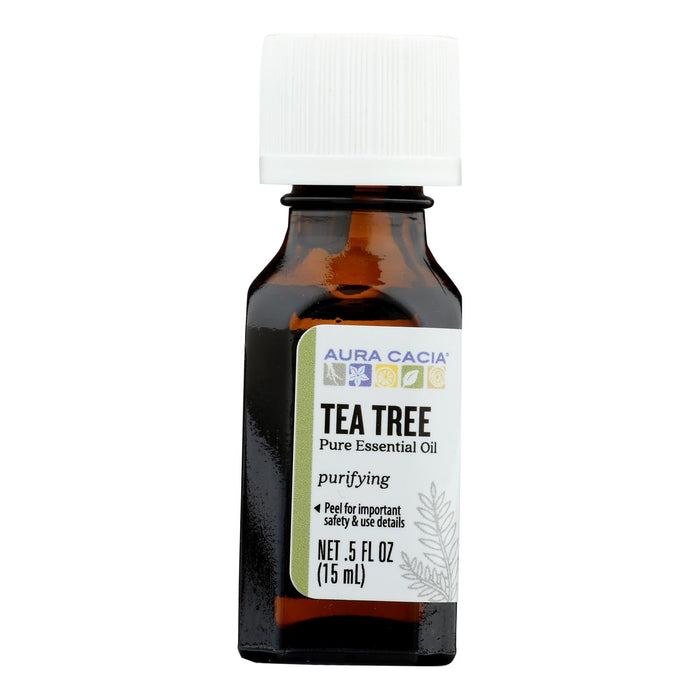 Aura Cacia Tea Tree Pure Essential Oil (0.5 Fl Oz)