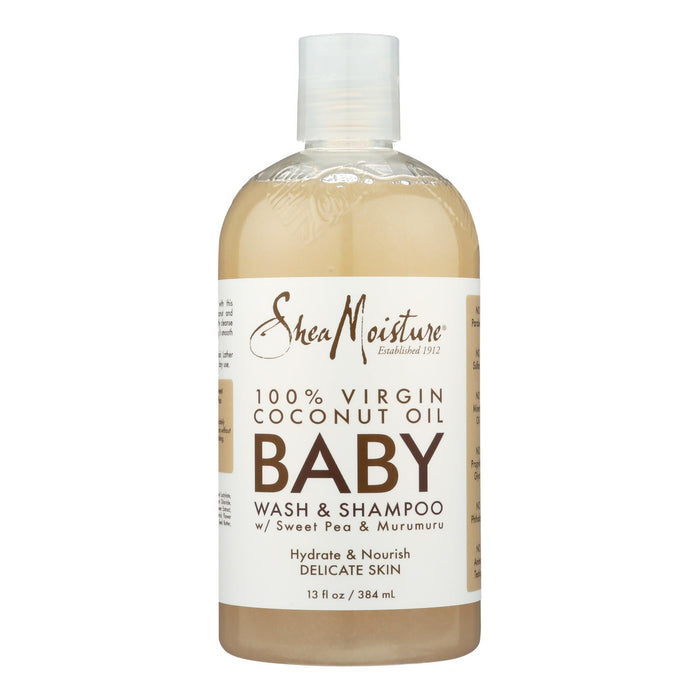 Shea Moisture Baby Wash & Shampoo: Calming Murumuru Coconut for Gentle Cleansing (13 Fl Oz.)