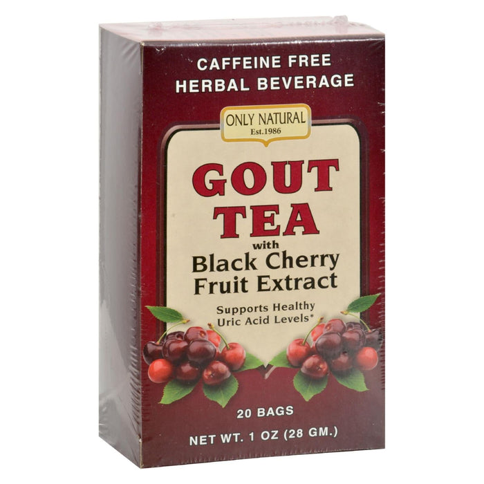 Only Natural Gout Tea (Pack of 20) - Black Cherry Fruit Extract