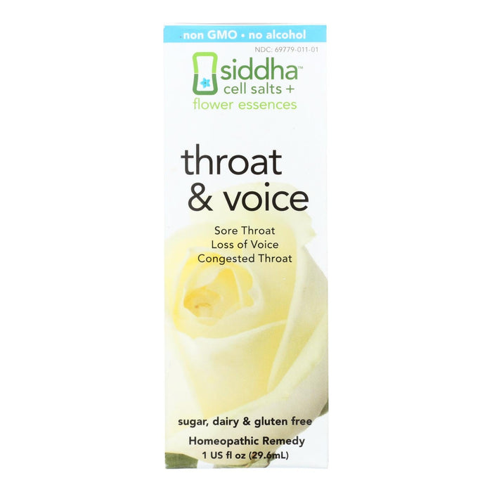 Siddha Flower Essences Throat & Voice Support - 1 Fl Oz.