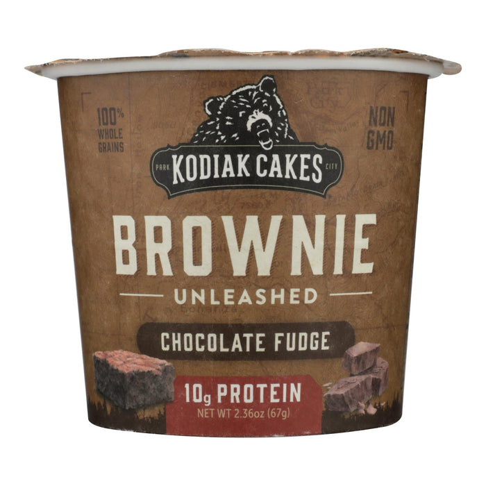 Kodiak Cakes Brownie In A Cup, Pack of 12 Chocolate Fudge, 2.36 Oz. Each